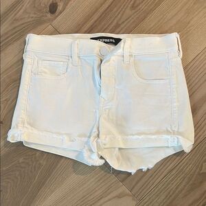 Express Women's Cream Jean Shorts